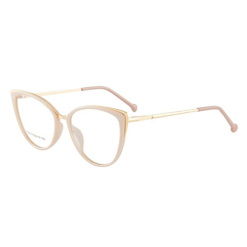 Cat eye anti-blue light flat lens
