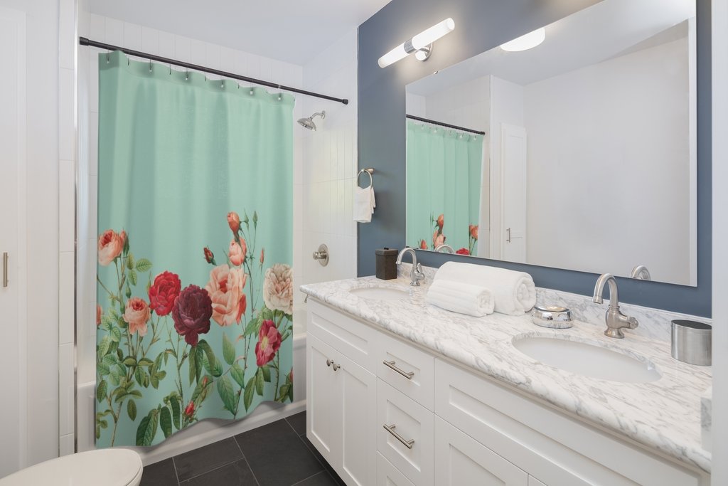 Rose Garden Shower Curtains