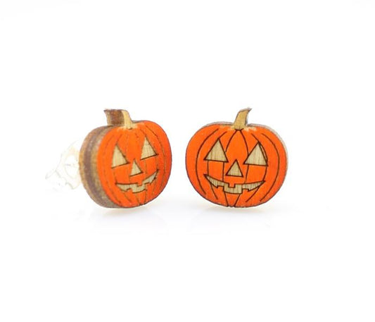 Pumpkin Stud Earrings – Tiny Pumpkins, Big Halloween Energy