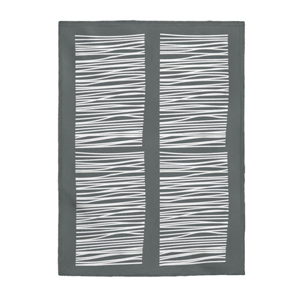 Abstract Lines Plush Blanket Throw