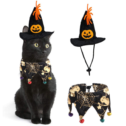 Halloween Pet Cosplay Costume – Spooky Style for Cats & Dogs