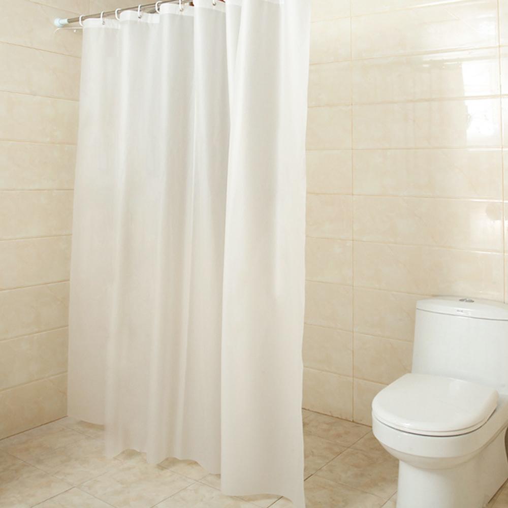 PEVA Frosted Shower Curtain Semi Transparent Bath Curtain