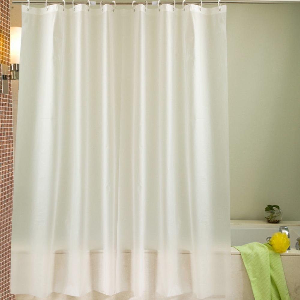 PEVA Frosted Shower Curtain Semi Transparent Bath Curtain