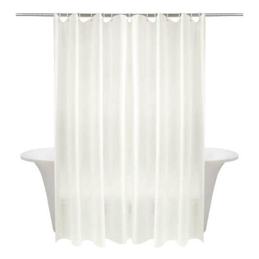 PEVA Frosted Shower Curtain — Semi-Transparent Bath Curtain