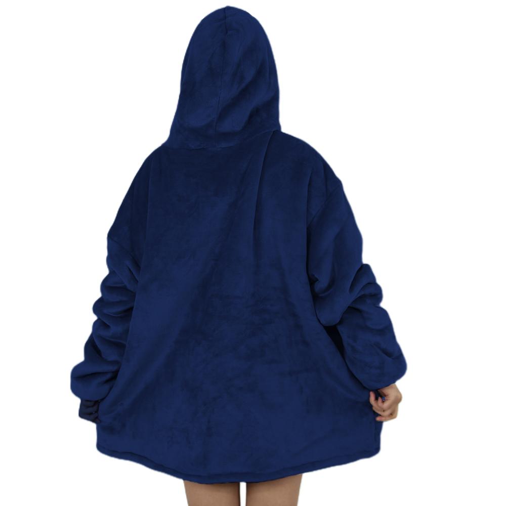 Oversized Zipper Blanket Hoodie