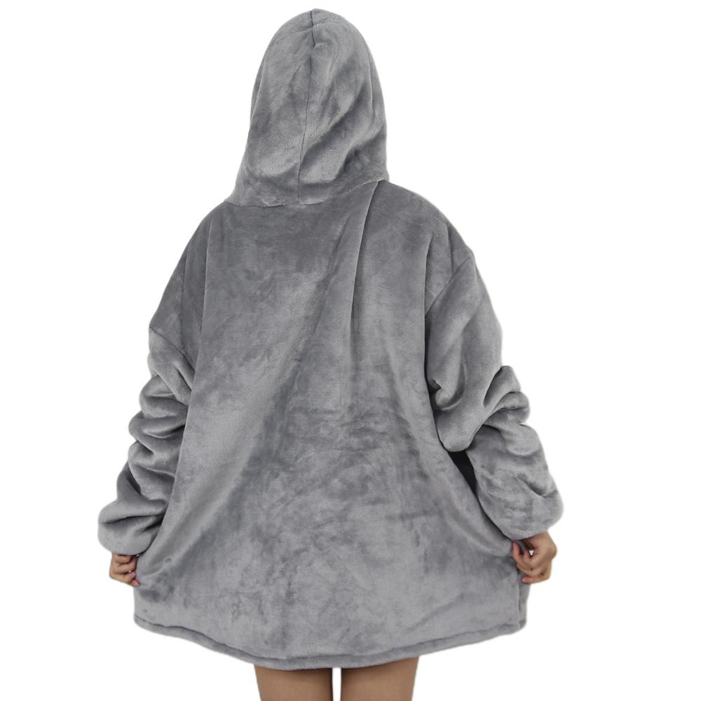 Oversized Zipper Blanket Hoodie