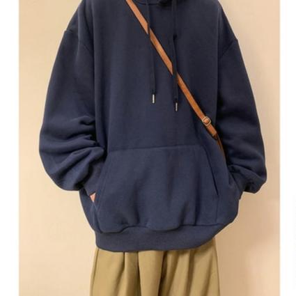 Men's Solid Color Oversized Streetwear Hoodie