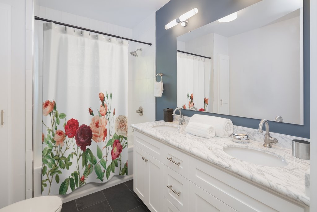 Rose Garden Shower Curtains
