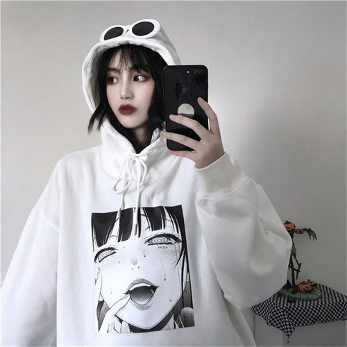 Oversized Gothic Cartoon Hip Hop Hoodie