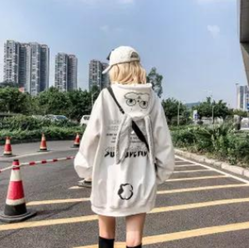 Oversized Gothic Cartoon Hip Hop Hoodie