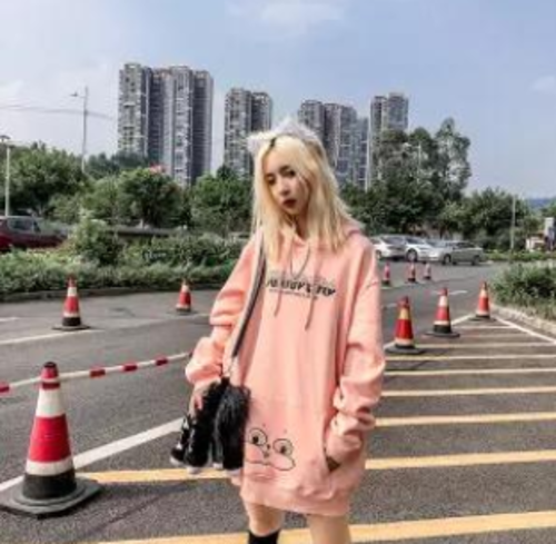 Oversized Gothic Cartoon Hip Hop Hoodie