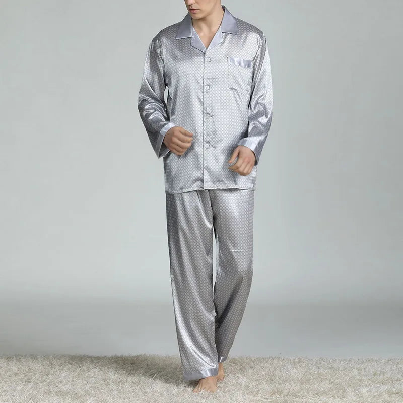 Mens Satin Silk Pajama Sets