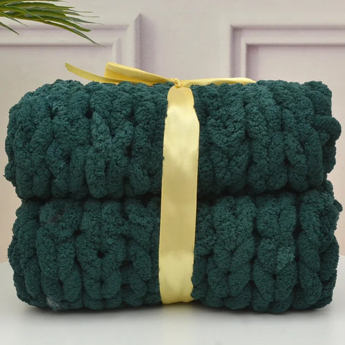 Handmade Chunky Knitted Blanket
