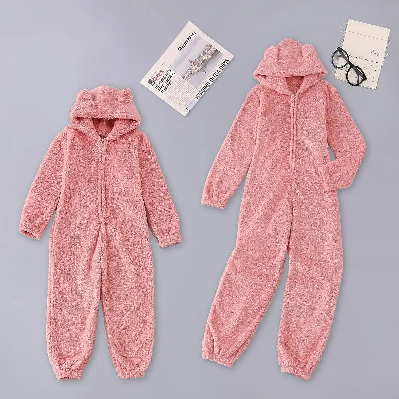 Warm Plush Winter Pajama Onesies