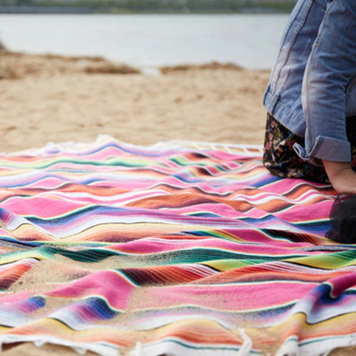 Mexican Serape Blanket Mat