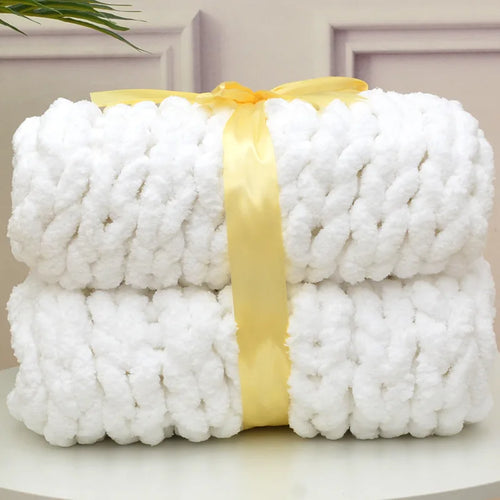 Handmade Chunky Knitted Blanket