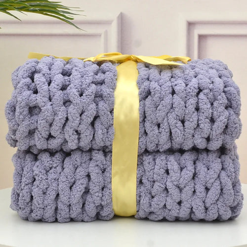 Handmade Chunky Knitted Blanket