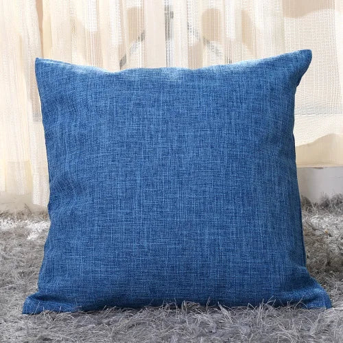 Solid Linen Sofa Throw Pillow Cover – Effortless Style, Everyday Comfort