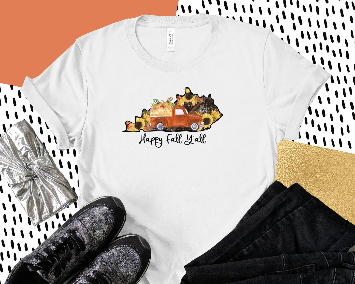 Happy Fall Kentucky Tee | Comfortable Fall Seasonal T-Shirt