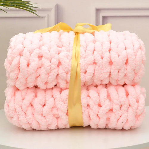 Handmade Chunky Knitted Blanket