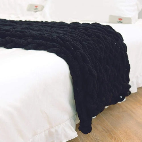 Handmade Chunky Knitted Blanket