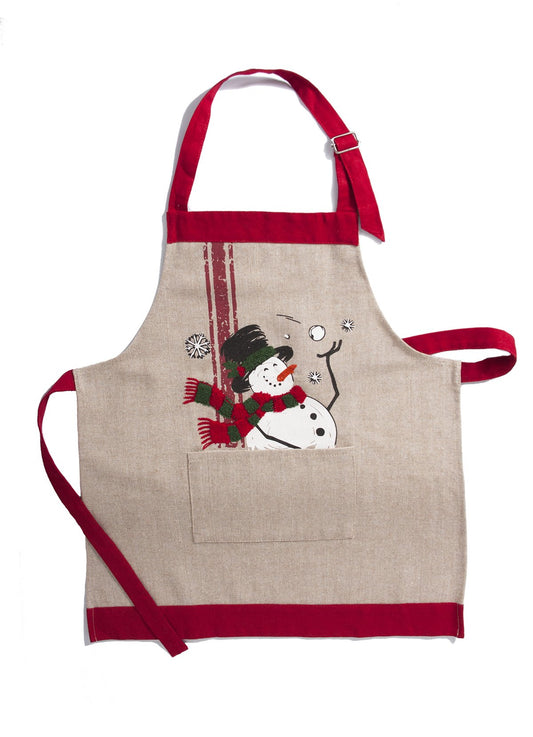 Frosty Christmas Apron – Add a Dash of Holiday Magic to Your Kitchen!