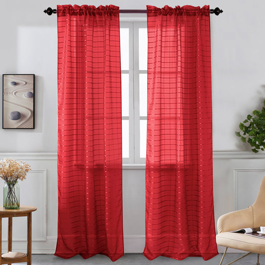 Nancy Rod Pocket Sheer Panel – Set of Two – Light, Airy Curtains for a Relaxed, Comfortable Home