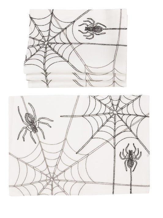 Halloween Spider Web Placemats – Spookify Your Table in Style!