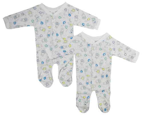Terry Sleep & Play Baby Pajamas (Pack of 2)