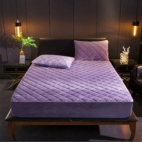 Plush Quilted Mattress Cover