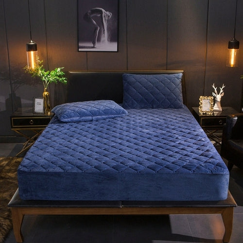 Plush Quilted Mattress Cover
