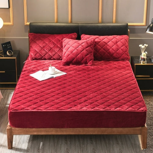 Plush Quilted Mattress Cover