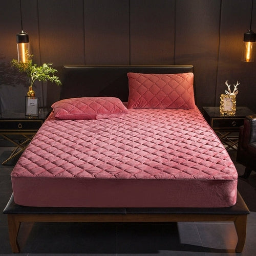 Plush Quilted Mattress Cover