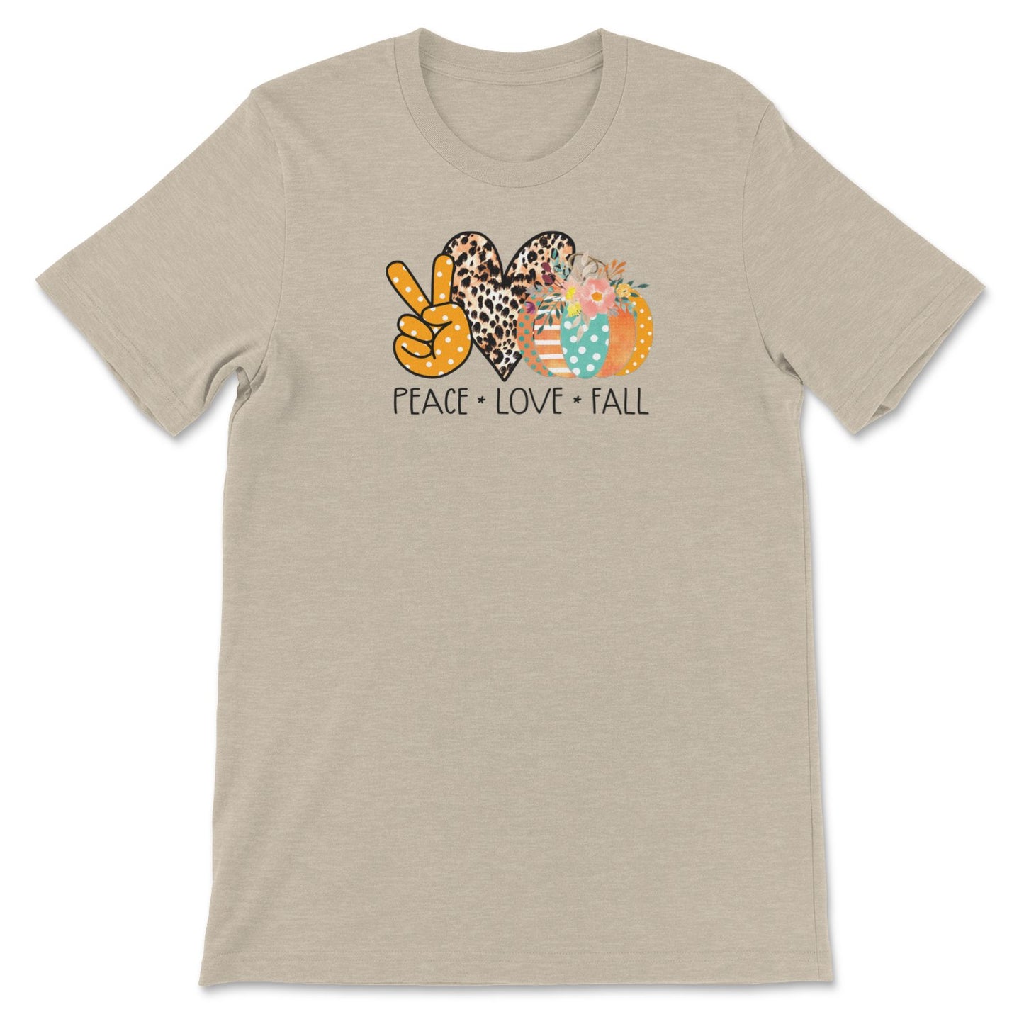 Peace Love Fall T-shirt | Cozy & Comfortable Autumn Tee