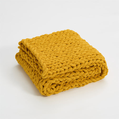 Regina Cozy Chenille Chunky Knit Blanket