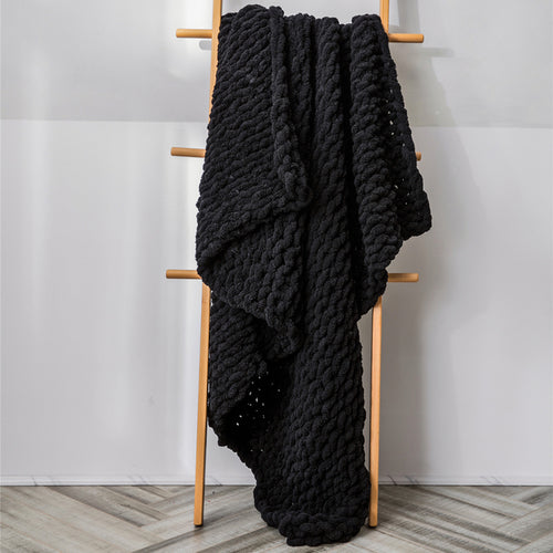 Regina Cozy Chenille Chunky Knit Blanket