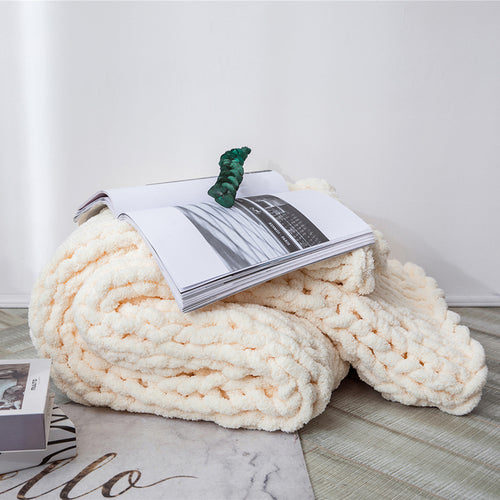 Regina Cozy Chenille Chunky Knit Blanket