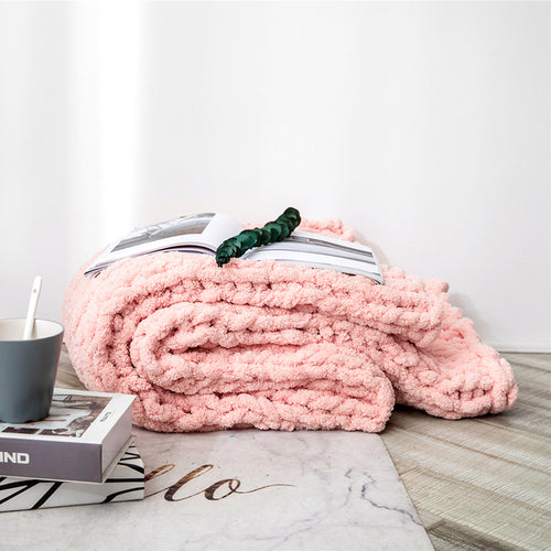 Regina Cozy Chenille Chunky Knit Blanket