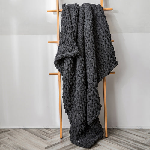 Regina Cozy Chenille Chunky Knit Blanket