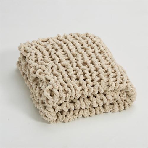 Regina Cozy Chenille Chunky Knit Blanket