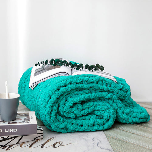 Regina Cozy Chenille Chunky Knit Blanket