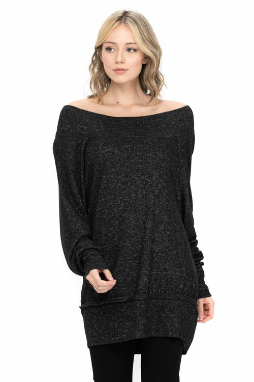 Dolman Sleeve Oversized Knitted Sweater