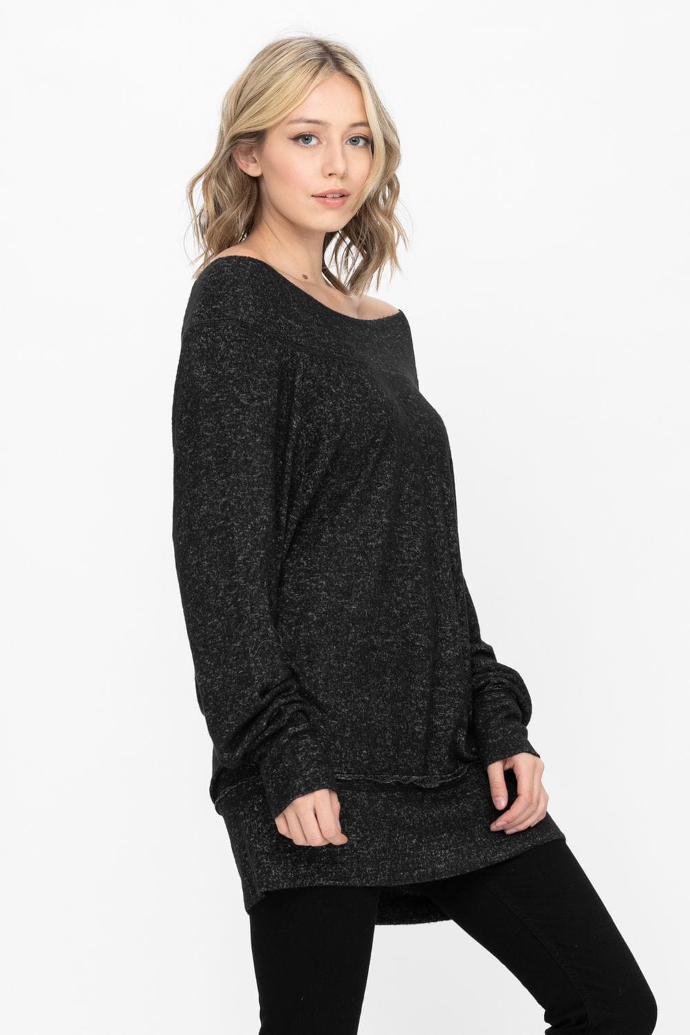 Dolman Sleeve Oversized Knitted Sweater