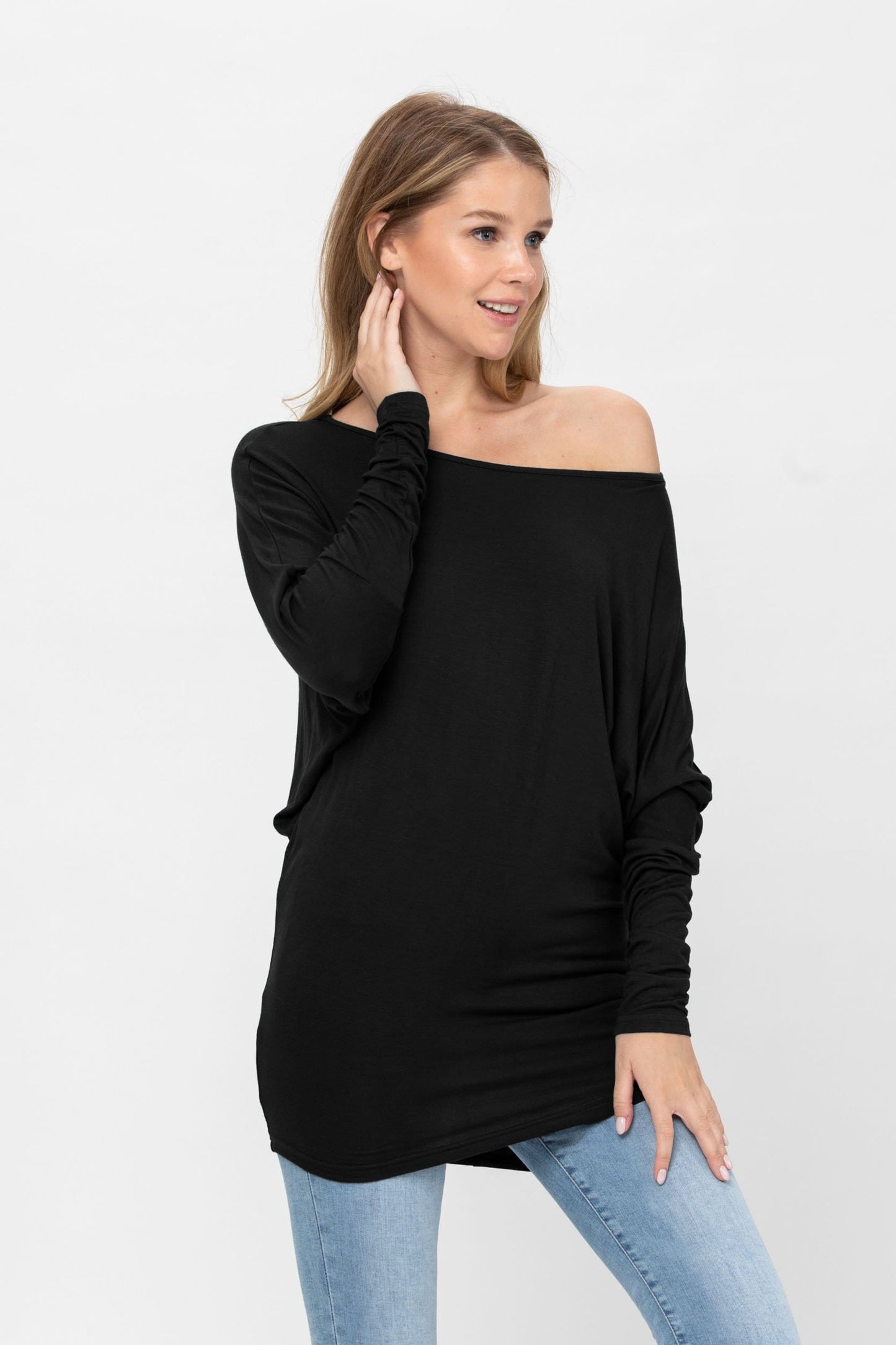 Long Sleeve Batwing Sweater