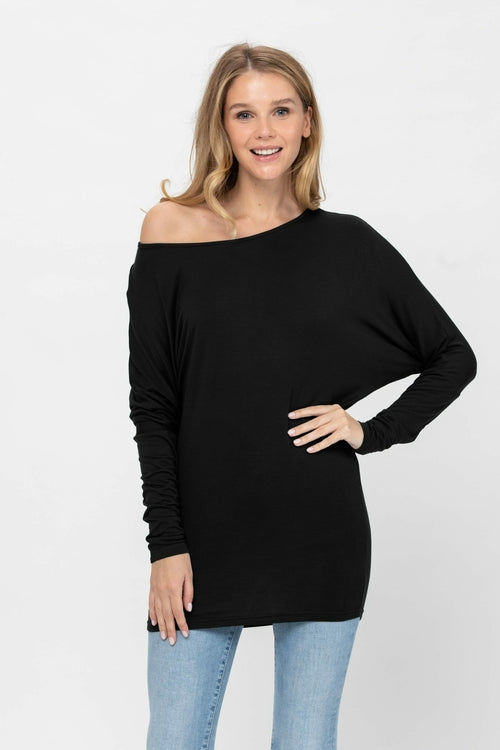 Long Sleeve Batwing Sweater