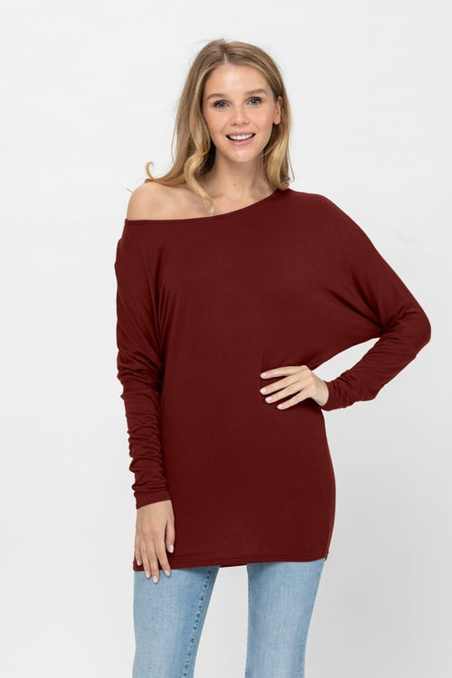 Long Sleeve Batwing Sweater