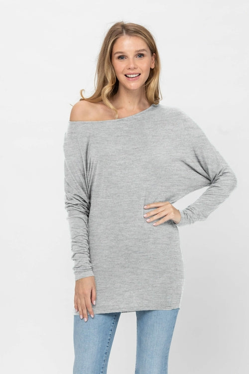 Long Sleeve Batwing Sweater