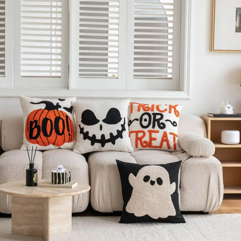 3D Cartoon Ghost Throw Pillowcase