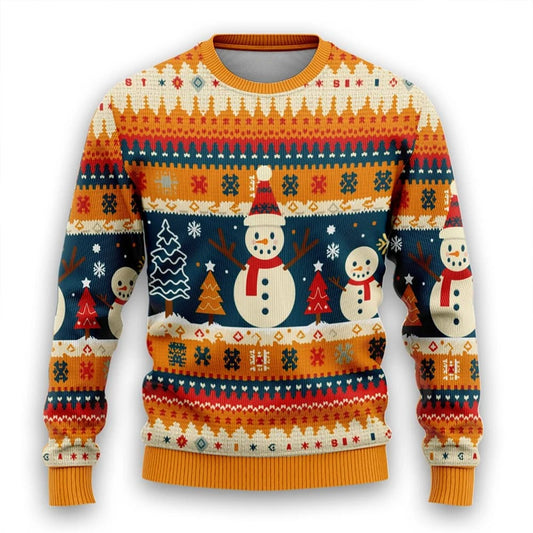 Ugly Christmas Sweater – Santa Claus & Snowman Edition