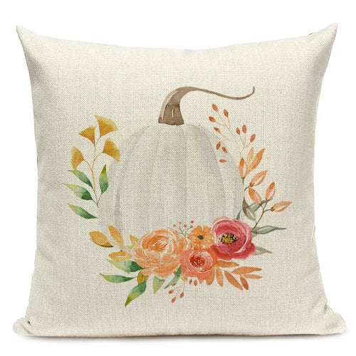 Autumn Pumpkin Cushion Cover
